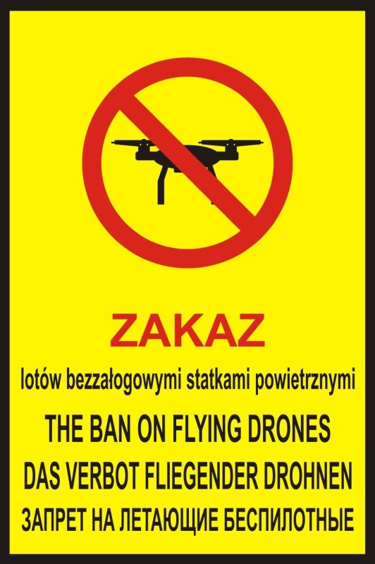 Zakaz lotów dronami